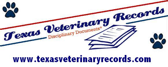Texas Veterinary Records